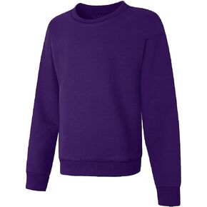 Hanes Girls EcoSmart Crewneck Sweatshirt, Soft Midweight Fleece Pullover for Girls in Saudi Arabia