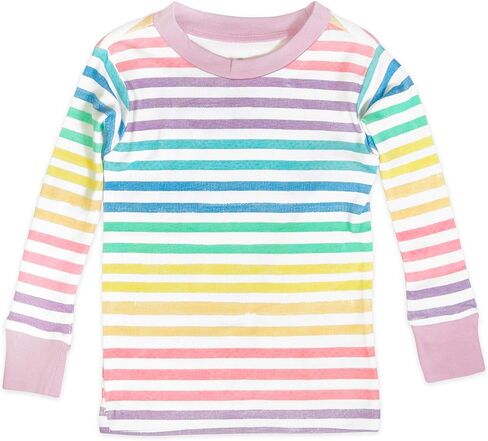 HonestBaby Multipack 2-Piece Pajamas Sleepwear Pjs 100% Organic Cotton for Infant Baby and Toddler Girls in Kuwait