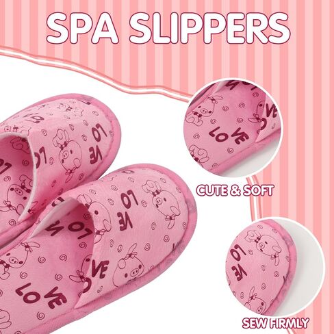 AOLIGE 24Pcs Sleepover Party Supplies for Girls Kids Spa Day Kit Gifts Satin Kimono Robes Headband Slippers Wristband Set in Kuwait