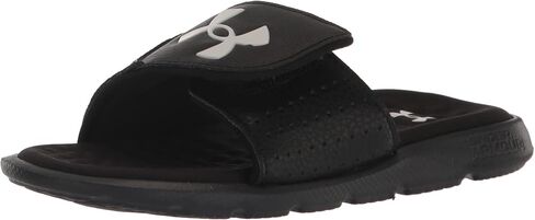 Under Armour Boys' Ignite Pro Slide, (001) Black / Black / White, 6, US in Saudi Arabia
