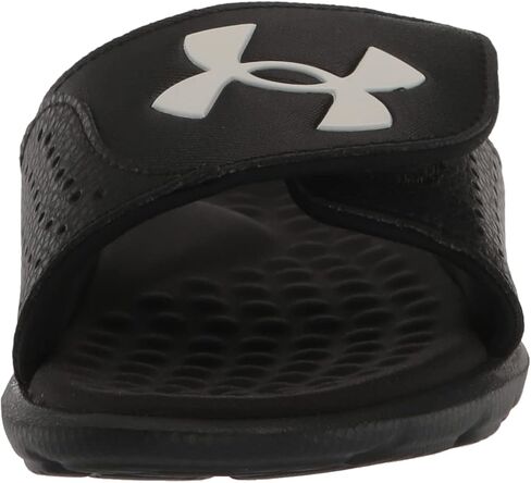 Under Armour Boys' Ignite Pro Slide, (001) Black / Black / White, 6, US in Saudi Arabia