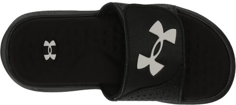 Under Armour Boys' Ignite Pro Slide, (001) Black / Black / White, 6, US in Saudi Arabia
