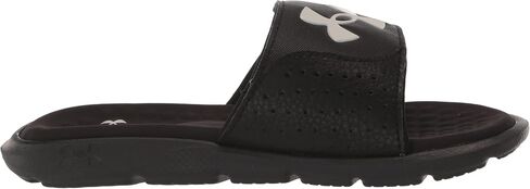 Under Armour Boys' Ignite Pro Slide, (001) Black / Black / White, 6, US in Saudi Arabia