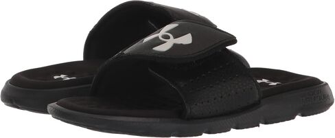 Under Armour Boys' Ignite Pro Slide, (001) Black / Black / White, 6, US in Saudi Arabia