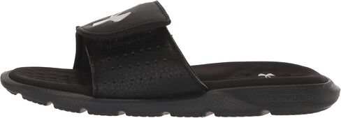 Under Armour Boys' Ignite Pro Slide, (001) Black / Black / White, 6, US in Saudi Arabia