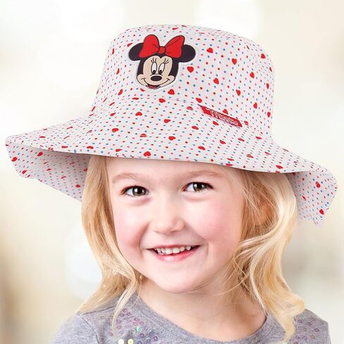 Disney Toddler Sunhat, Minnie Mouse Kids Bucket Hat and Matching Girls Baseball Cap for Beach, Size 2-4, 2-4T in Saudi Arabia