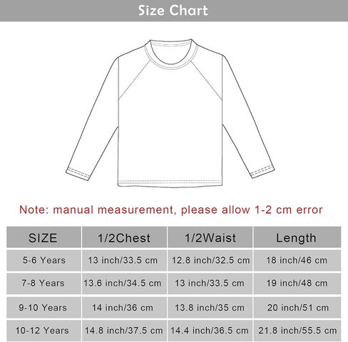 Cooraby 3 Pack Boys Swim Shirt UPF 50+ Long-Sleeve Rashguards Sun Protective Quick Dry Outdoor Shirt in Kuwait