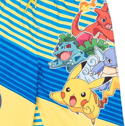 Pokemon Pikachu Charmander Ivysaur Wartortle Swim Trunks Bathing Suit Toddler to Big Kid in Saudi Arabia