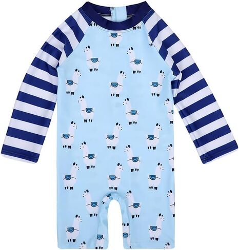 ياجاتا طفل رضيع الأولاد قطعة واحدة ملابس السباحة مجموعة الأولاد ملابس السباحة ديناصور ثوب السباحة طفح الحرس UPF 50+ in Kuwait