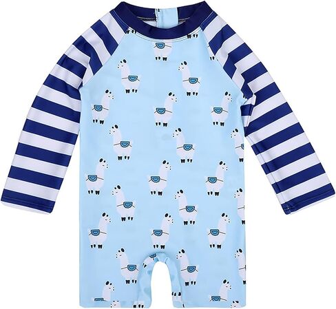 ياجاتا طفل رضيع الأولاد قطعة واحدة ملابس السباحة مجموعة الأولاد ملابس السباحة ديناصور ثوب السباحة طفح الحرس UPF 50+ in Kuwait