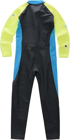 LUCKYLUAN Boys Girls Full Body Swimsuit Color Block One Piece UPF 50 Long Sleeve Rash Guard for Kids in Kuwait