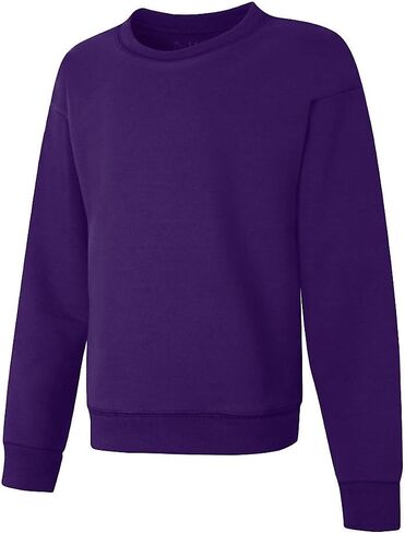 Hanes Girls EcoSmart Crewneck Sweatshirt, Soft Midweight Fleece Pullover for Girls in Saudi Arabia