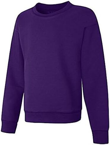 Hanes Girls EcoSmart Crewneck Sweatshirt, Soft Midweight Fleece Pullover for Girls in Saudi Arabia