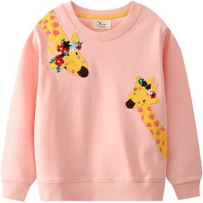 Toddler Girl's Boy's Cotton Crewneck Sweatshirt Long Sleeve Casual Pullover Shirts
