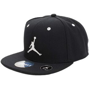 NIKE Jordan Boys' Jumpman Snapback Hat (Youth 8-20, Black/White) in Kuwait