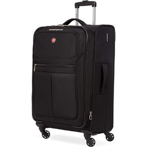 SwissGear 4010 Softside Luggage with Spinner Wheels, Black, 3-Piece Set (18/23/27) in Kuwait