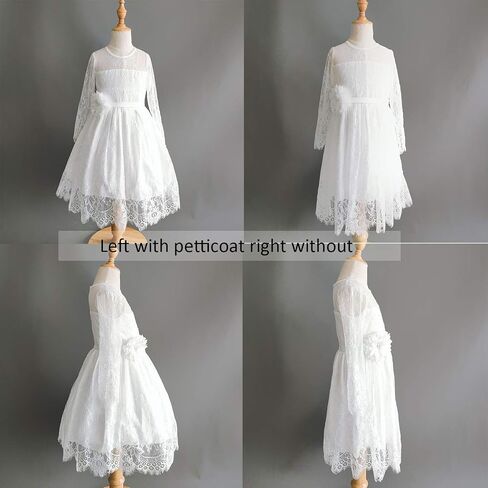 Abaowedding Flower Girls Hoopless Petticoat Crinoline Child's Tutu Underskirt Slips in Kuwait