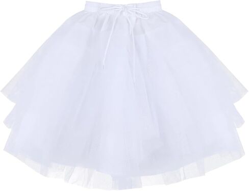 Papoopy Girls Hoopless Petticoat Underskirt with 3 Layers in Saudi Arabia