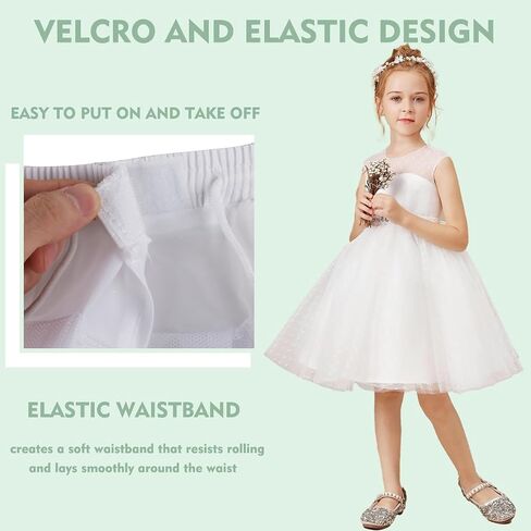 Papoopy Girls Hoopless Petticoat Underskirt with 3 Layers in Saudi Arabia