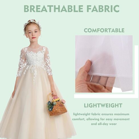 Papoopy Girls Hoopless Petticoat Underskirt with 3 Layers in Saudi Arabia