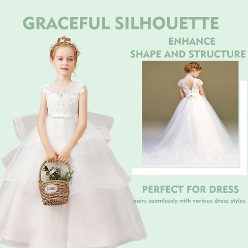 Papoopy Girls Hoopless Petticoat Underskirt with 3 Layers in Saudi Arabia