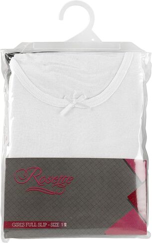 Rossette Sleeveless Full Slip for Girls - Cling Free - Cotton/Nylon Material in Saudi Arabia