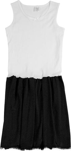 Rossette Sleeveless Full Slip for Girls - Cling Free - Cotton/Nylon Material in Saudi Arabia