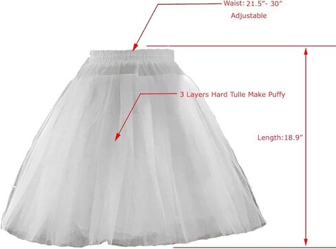 Lanbaodress Girls 5 طبقات تول ثوب نسائي قصير زهرة فتاة كرينولين تنورة داخلية زلات in Kuwait