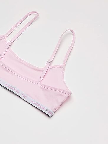 Maidenform Girls' Logo Band Cotton Crop Training Bra, 3 Pack in Kuwait