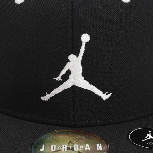 NIKE Jordan Boys' Jumpman Snapback Hat (Youth 8-20, Black/White) in Kuwait