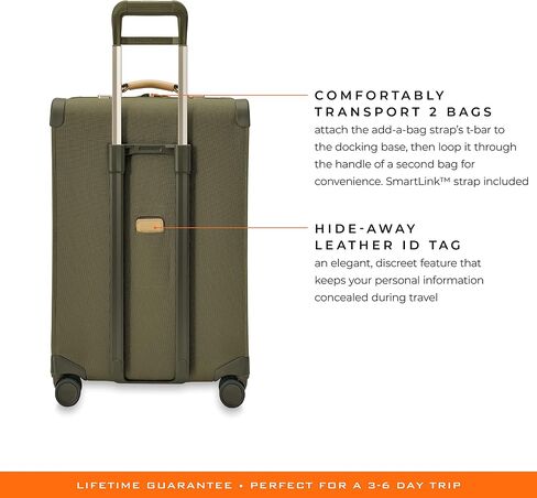 Briggs & Riley Baseline Medium 26 Inch Expandable Softside Checked, Plum in Saudi Arabia