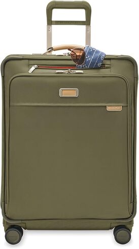 Briggs & Riley Baseline Medium 26 Inch Expandable Softside Checked, Plum in Saudi Arabia