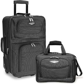 Travel Select Amsterdam Expandable Rolling Upright Luggage, Burgundy, 2-Piece Set in Saudi Arabia