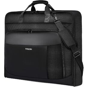 Garment Bag Travel Suit Bag for Men Large 40-Inch Carry on Garment Bag Up to 3 Suits for Business Trips,2 in 1 Hanging Suitcase Luggage Bags for Travel,Foldable Carry on Bag Fits 15.6Inch Laptop,Black