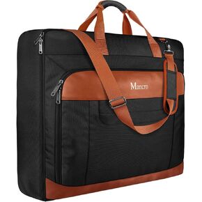 Garment Bags for Travel, Suit Bags for Men Travel Business Trips with Shoulder Strap,Waterproof Foldable Suit Carrier Gift for Men Women, 2 in 1 Suitcase,Grey in Kuwait