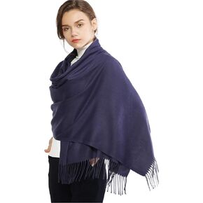 RIIQIICHY Women's Fringe Shawl Wrap Pashmina Scarf for Wedding Evening in Saudi Arabia