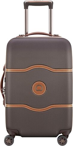 حقيبة الأمتعة DELSEY Paris Chatelet Air ذات الجوانب الصلبة، عجلات دوارة، بني شوكولاتة، مقاس متوسط ​​24 بوصة in Kuwait