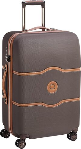 حقيبة الأمتعة DELSEY Paris Chatelet Air ذات الجوانب الصلبة، عجلات دوارة، بني شوكولاتة، مقاس متوسط ​​24 بوصة in Kuwait