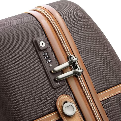 حقيبة الأمتعة DELSEY Paris Chatelet Air ذات الجوانب الصلبة، عجلات دوارة، بني شوكولاتة، مقاس متوسط ​​24 بوصة in Kuwait