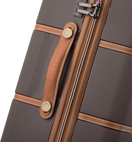 حقيبة الأمتعة DELSEY Paris Chatelet Air ذات الجوانب الصلبة، عجلات دوارة، بني شوكولاتة، مقاس متوسط ​​24 بوصة in Kuwait