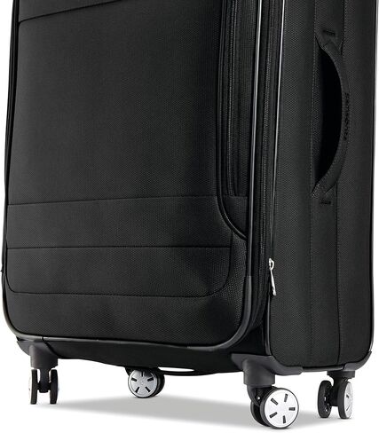 Samsonite Aspire DLX Softside Expandable Luggage with Spinner Wheels, Checked-Medium 25-Inch, Emerald in Kuwait