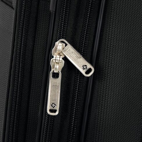 Samsonite Aspire DLX Softside Expandable Luggage with Spinner Wheels, Checked-Medium 25-Inch, Emerald in Kuwait