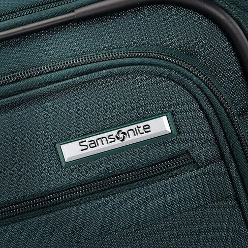 Samsonite Aspire DLX Softside Expandable Luggage with Spinner Wheels, Checked-Medium 25-Inch, Emerald in Kuwait