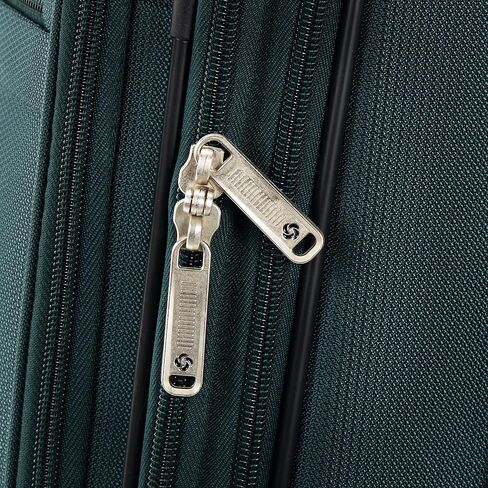 Samsonite Aspire DLX Softside Expandable Luggage with Spinner Wheels, Checked-Medium 25-Inch, Emerald in Kuwait