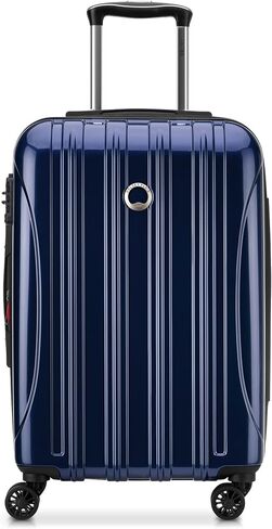 DELSEY PARIS Helium Aero Hardside Expandable Luggage with Spinner Wheels, Orion Blue, Checked-Large 28 Inch in Saudi Arabia