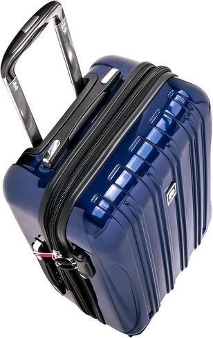 DELSEY PARIS Helium Aero Hardside Expandable Luggage with Spinner Wheels, Orion Blue, Checked-Large 28 Inch in Saudi Arabia