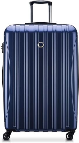 DELSEY PARIS Helium Aero Hardside Expandable Luggage with Spinner Wheels, Orion Blue, Checked-Large 28 Inch in Saudi Arabia
