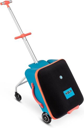 Micro Kickboard - Luggage Eazy - Foldable and Ride-able Swiss-Designed Luggage Case Carry-on for Kids, Ages 18 Months and Up (Forest Green) in Saudi Arabia