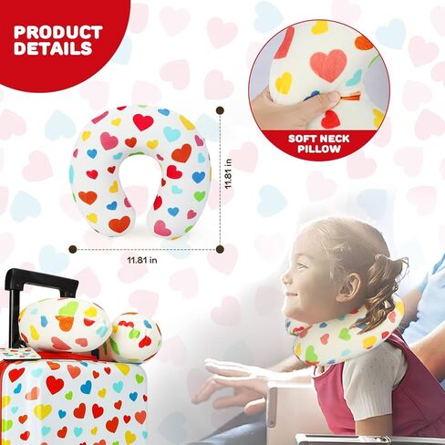 emissary Kids Luggage With Wheels For Girls, 3 piece luggage set, childrens luggage for girls with wheels, kids suitcases with wheels for girls, toddler suitcase for girls, travel luggage for kids in Kuwait