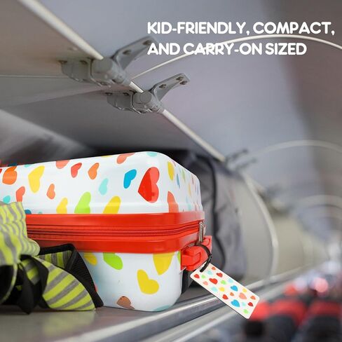 emissary Kids Luggage With Wheels For Girls, 3 piece luggage set, childrens luggage for girls with wheels, kids suitcases with wheels for girls, toddler suitcase for girls, travel luggage for kids in Kuwait